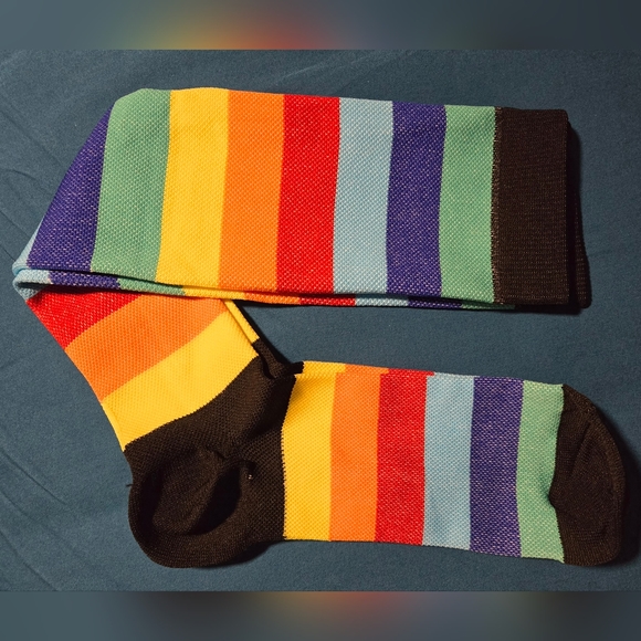 5 Pairs Knee High Compression Socks, Fun Patterns-Women's Large - Picture 5 of 10